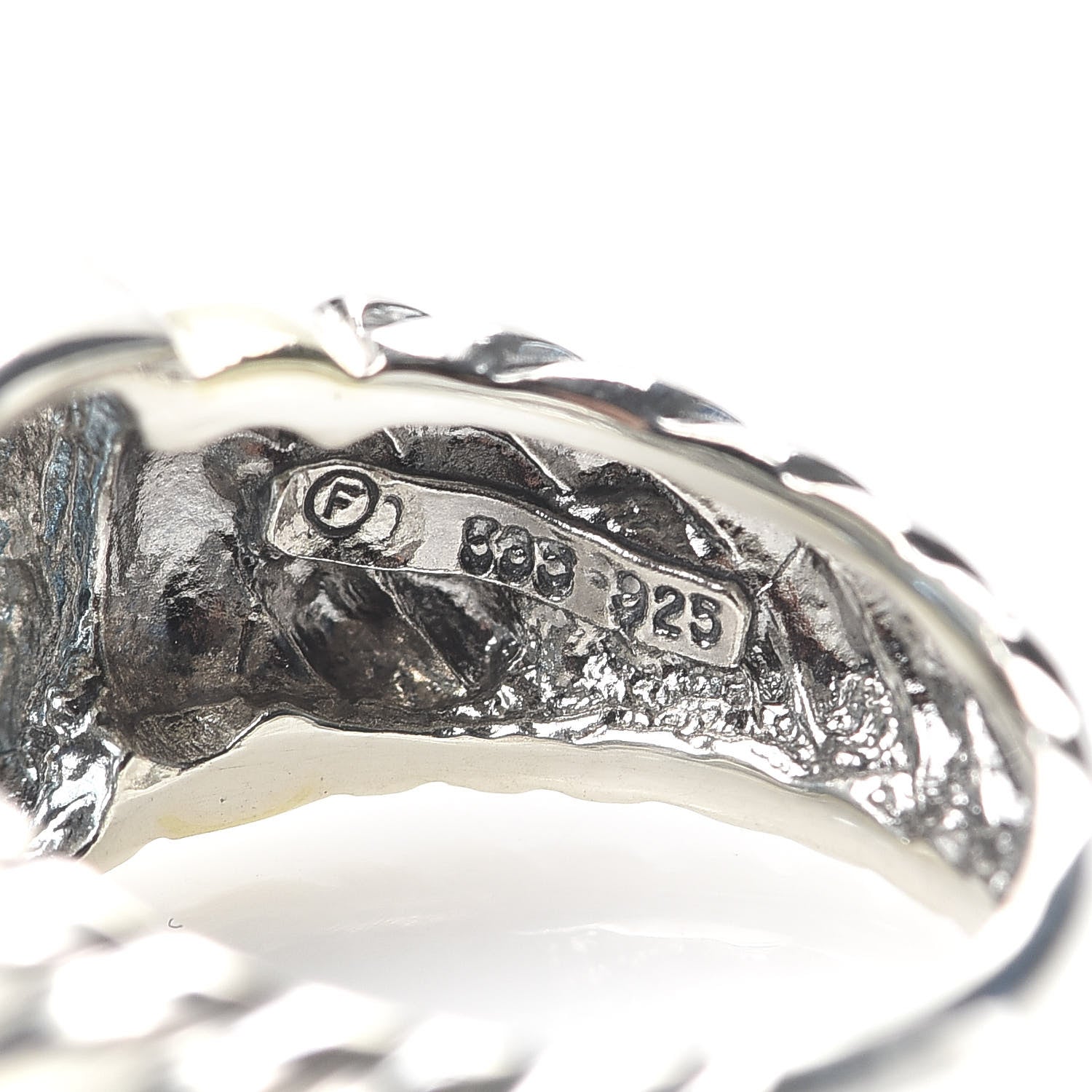 David Yurman Sterling Silver 14K Yellow Gold Blue Topaz 7mm Noblesse Ring 53 6.5 5 of 6