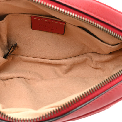 Gucci Calfskin Matelasse GG Marmont Belt Bag 85 34 Hibiscus Red 5 of 12