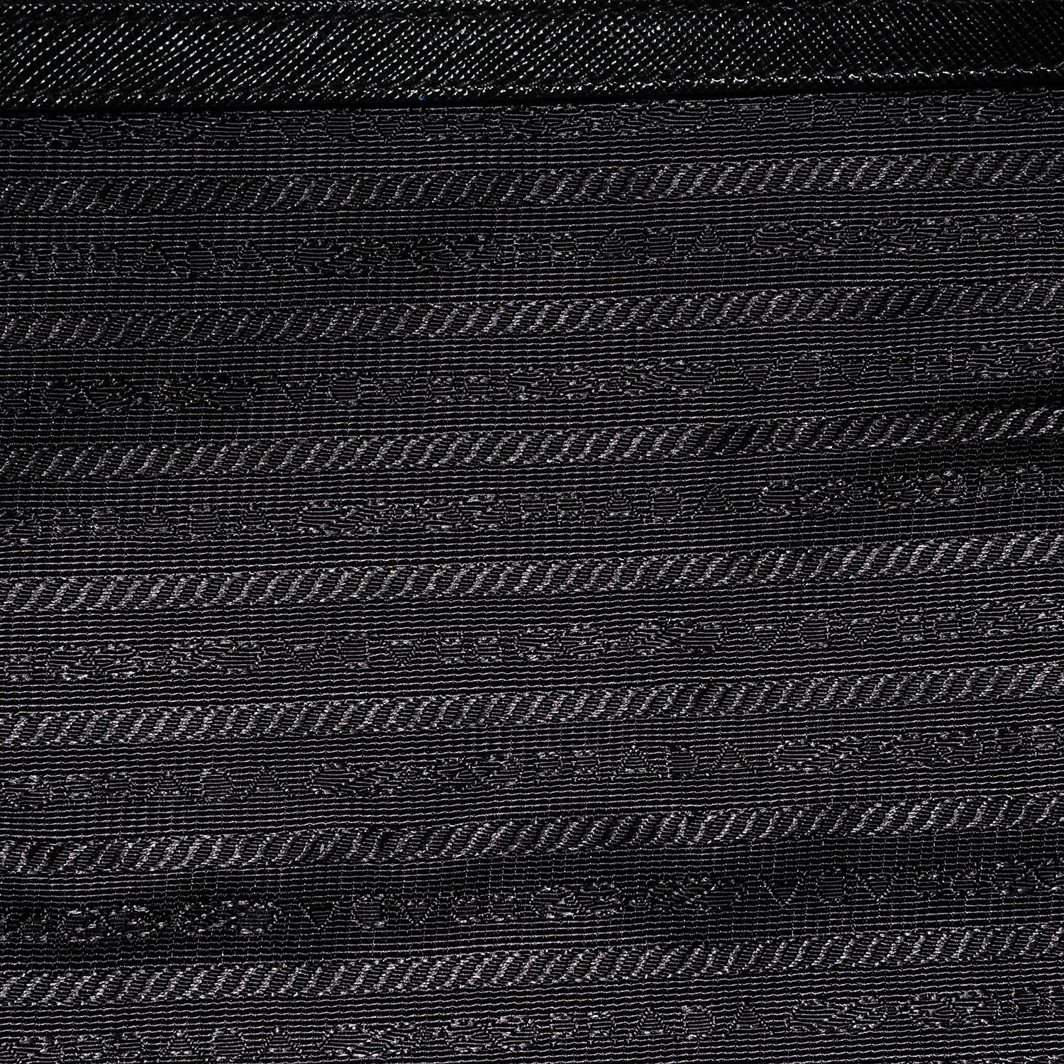 Prada Saffiano Bi-Color Duffle Bag Ottanio Black 7 of 8