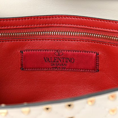 Valentino Garavani Nappa Rockstud Spike Wallet On Chain Opal Grey 6 of 13
