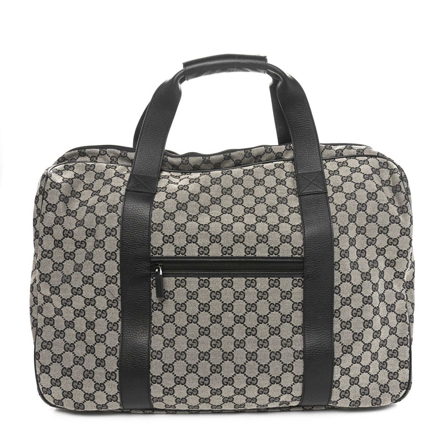 Monogram Textured Dollar Calfskin Suitcase Luggage Beige Black