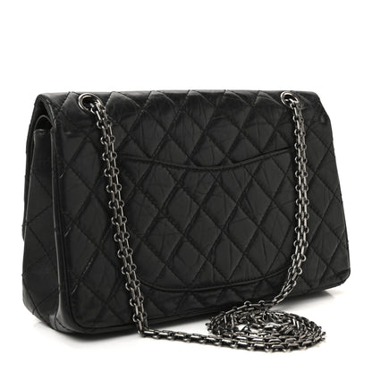 Chanel Aged Calfskin Quilted 2.55 Reissue 226 Flap Black 3 of 10