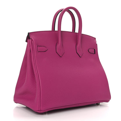 Hermes Togo Birkin 25 Rose Pourpre 3 of 11