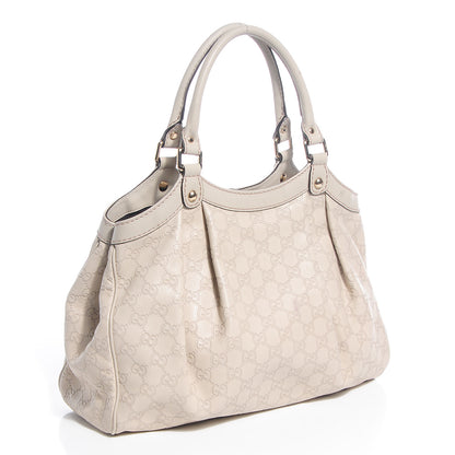 Gucci Guccissima Medium Sukey Tote Mystic White 3 of 7