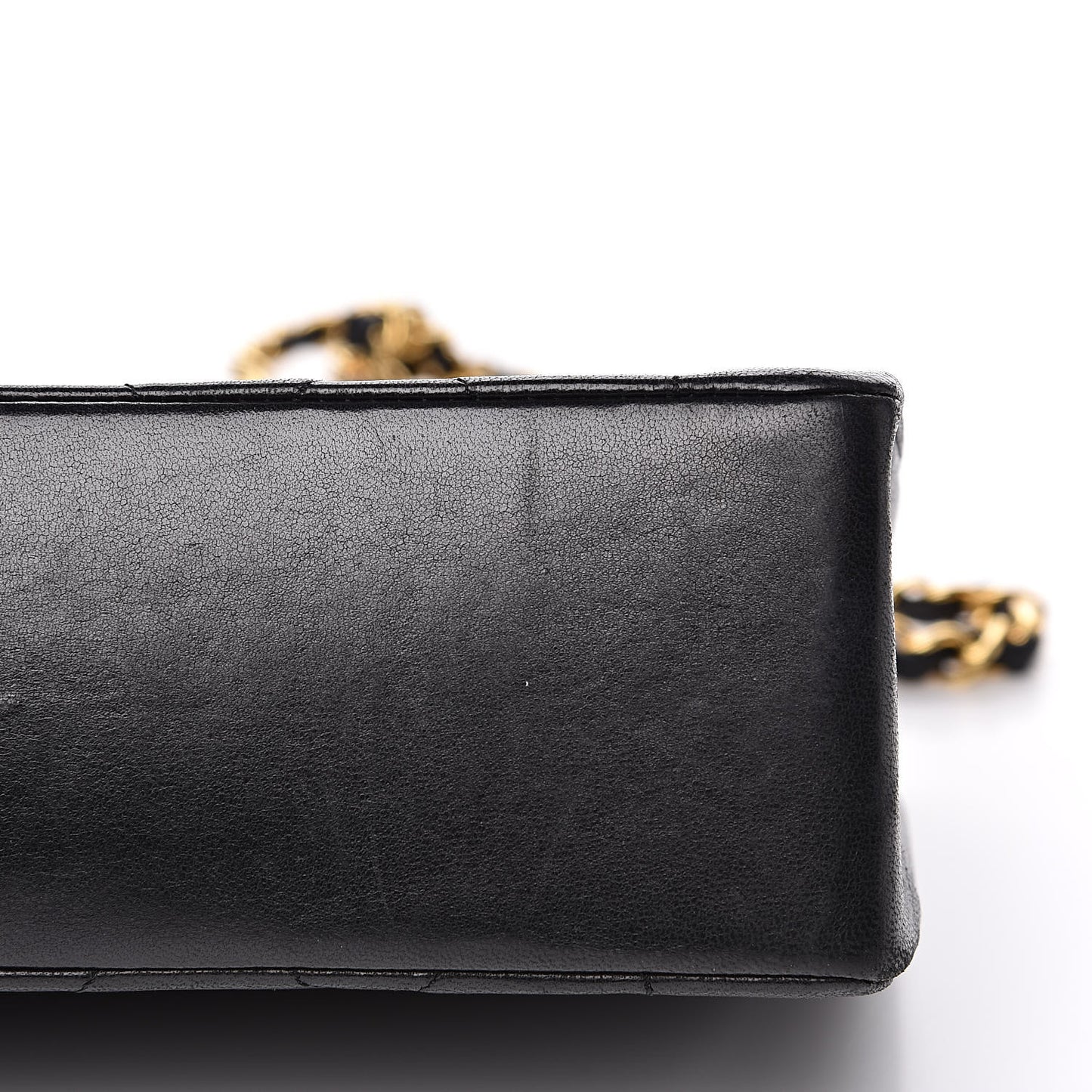 Lambskin Quilted Medium Single Flap Black