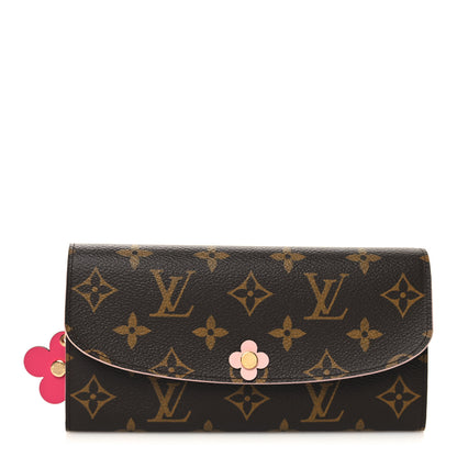Louis Vuitton Monogram Bloom Flower Emilie Wallet 1 of 9