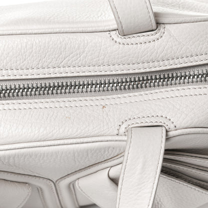 Saint Laurent Calfskin Small Y Bow Tote White 14 of 15