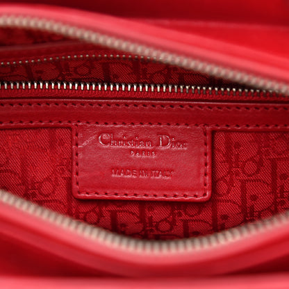 Christian Dior Lambskin Cannage Medium Lady Dior Red 6 of 10