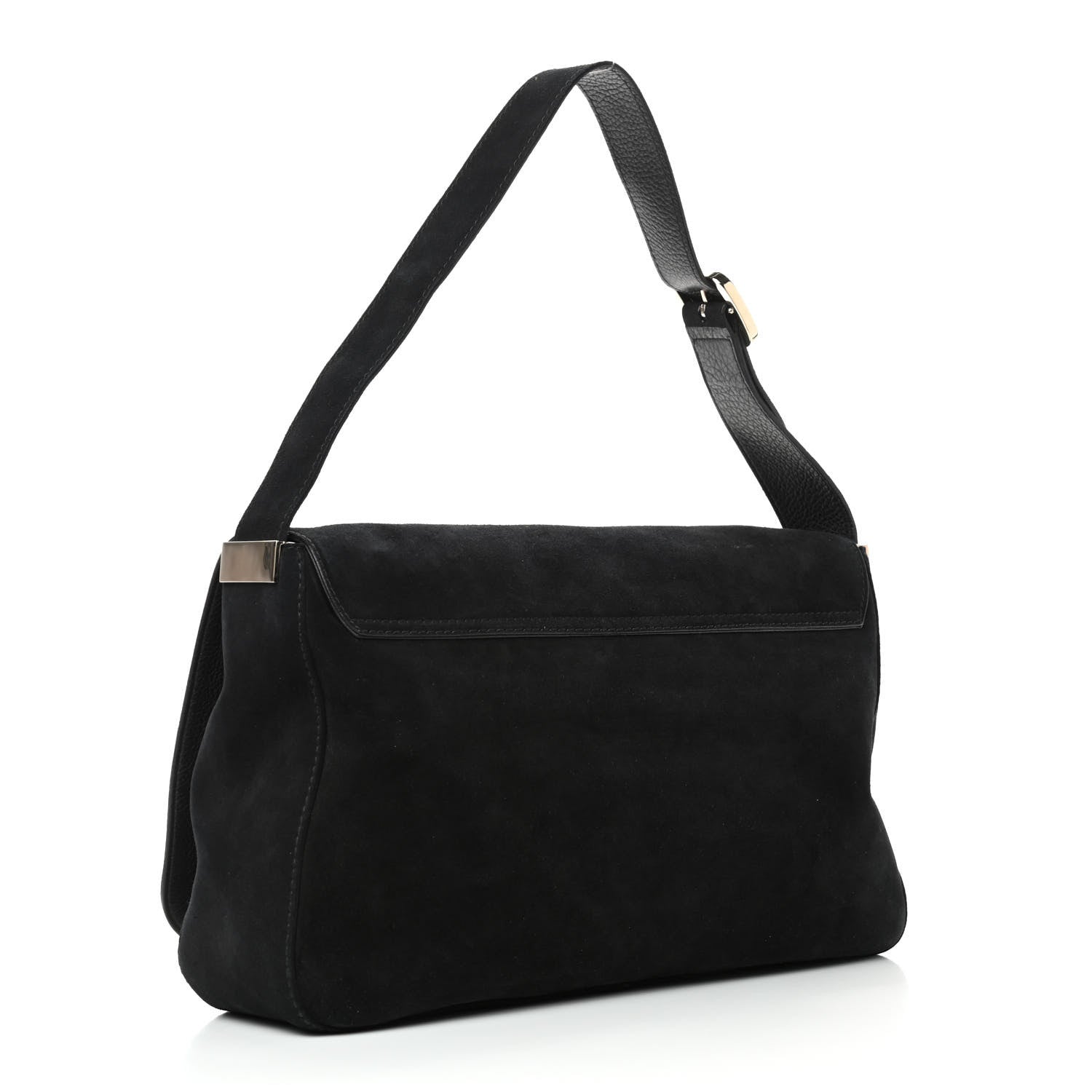 Gucci Suede G Square Medium Shoulder Bag Black 2 of 5