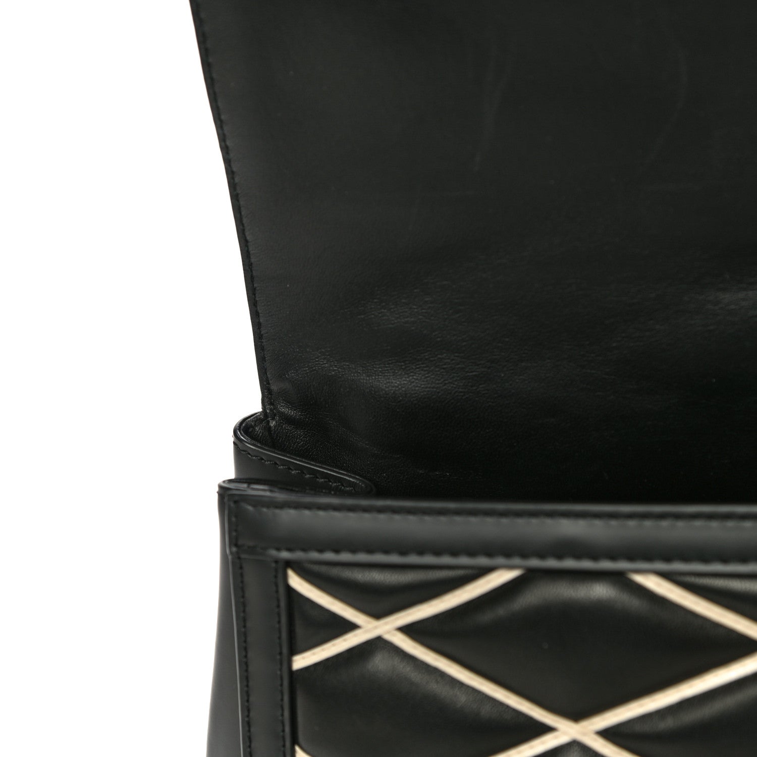 Louis Vuitton Lambskin Malletage Pochette Flap Black 11 of 13
