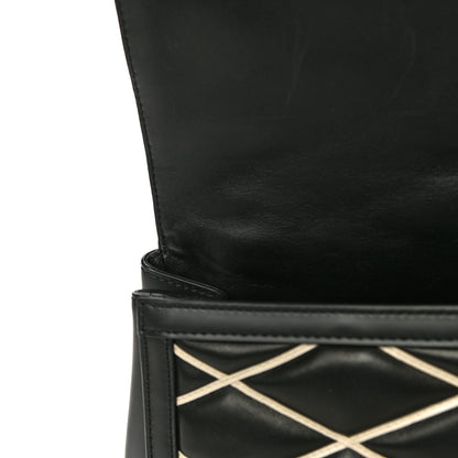 Louis Vuitton Lambskin Malletage Pochette Flap Black 11 of 13