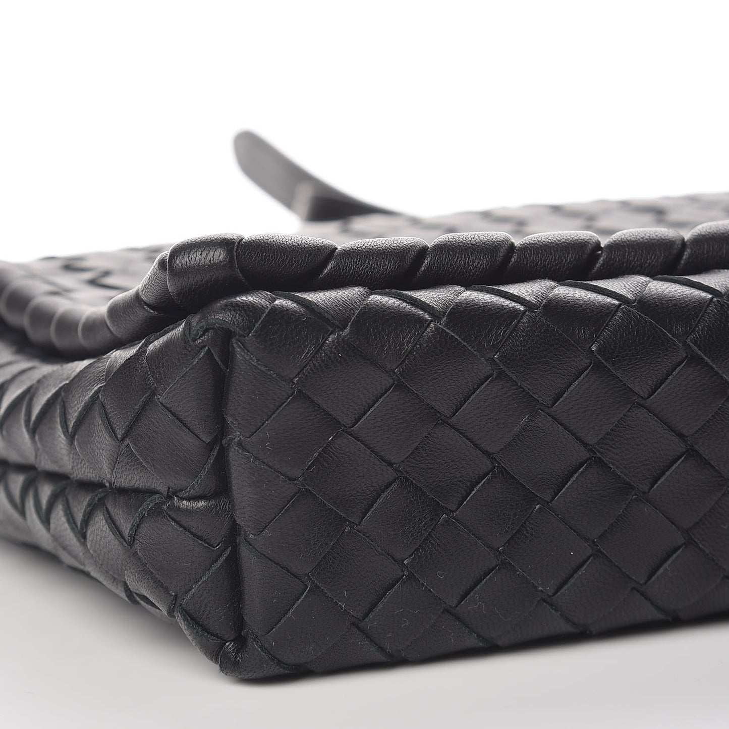 Nappa Intrecciato Dahlia Clutch Crossbody Black