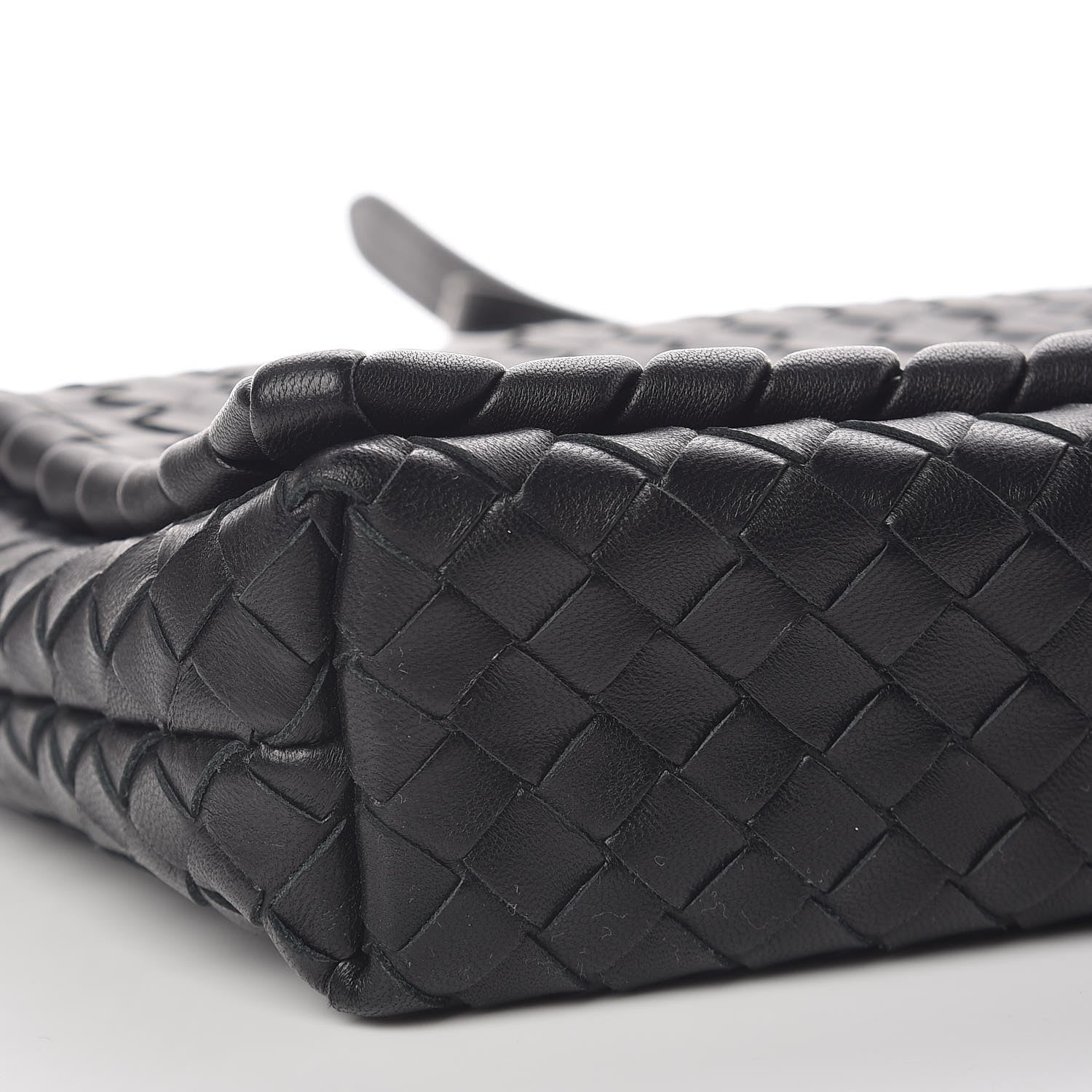 Bottega Veneta Nappa Intrecciato Dahlia Clutch Crossbody Black 9 of 10