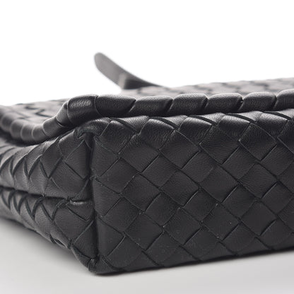 Bottega Veneta Nappa Intrecciato Dahlia Clutch Crossbody Black 9 of 10