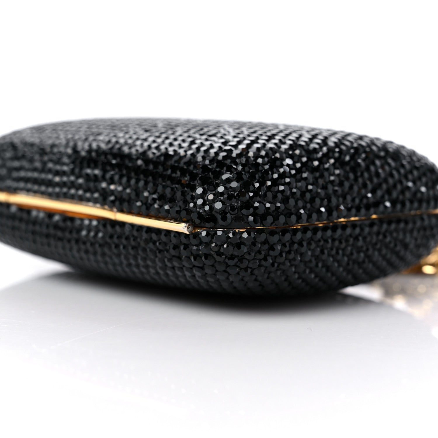Judith Leiber Swarovski Crystal Minaudiere Clutch Black 8 of 10