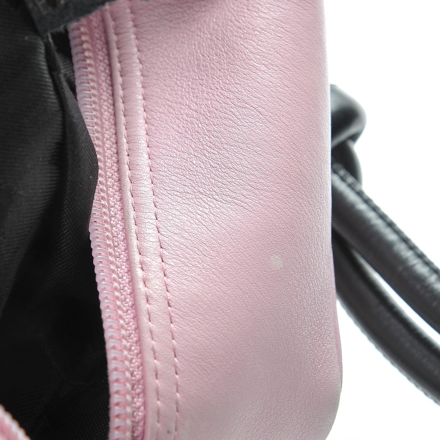 Chanel Calfskin Quilted Large Cambon Bowler Pink Black 16 of 16