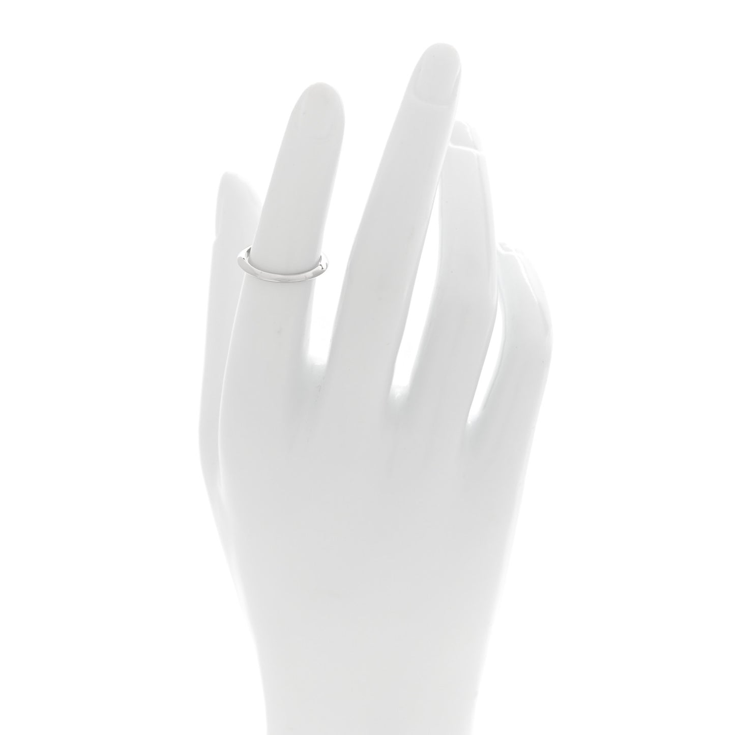 Platinum 2mm Knife Edge Wedding Band Ring 49 4.75