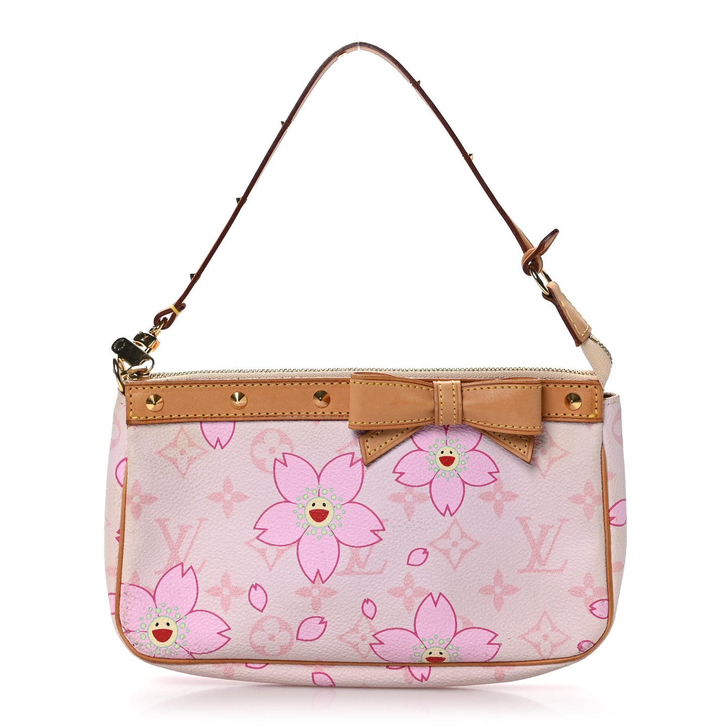 Monogram Cherry Blossom Pochette Accessories Pink