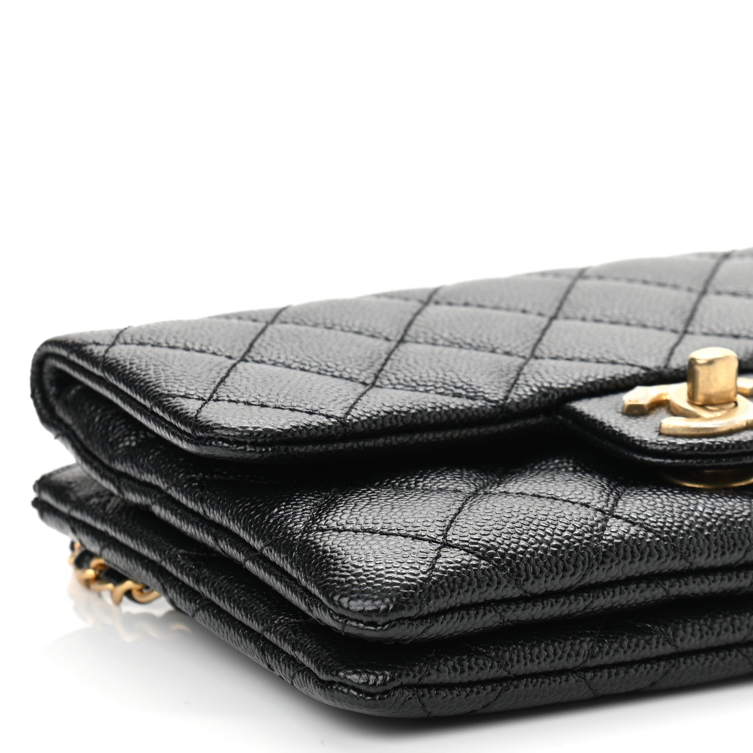 Chanel Shiny Caviar Pick Me Up Flap Belt Bag Black 10 of 12