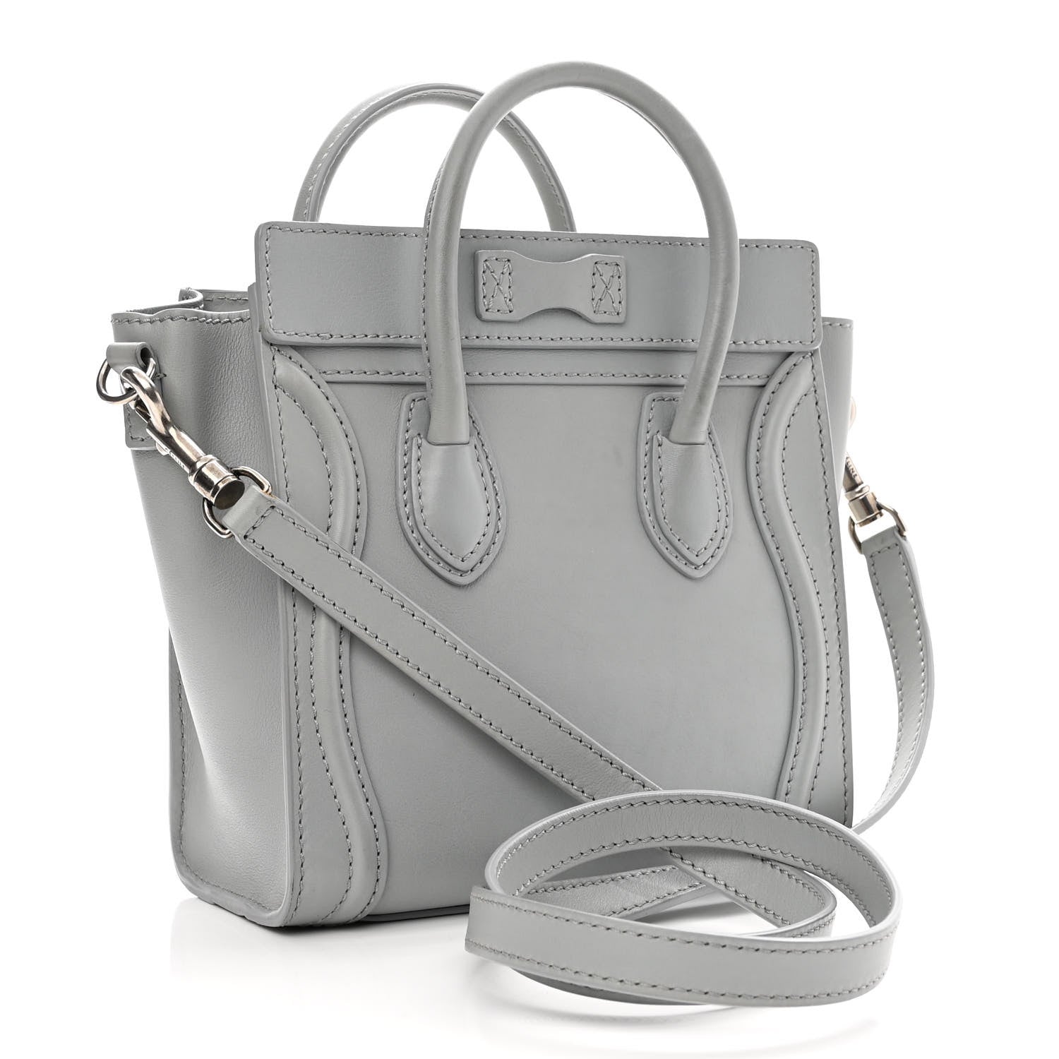 Celine Smooth Calfskin Nano Luggage Sky 3 of 10