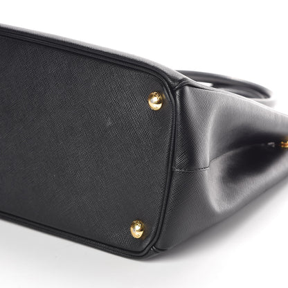 Prada Saffiano Medium Galleria Double Zip Tote Black 8 of 9