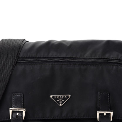 Prada Nylon Vela Messenger Bag Black 11 of 11