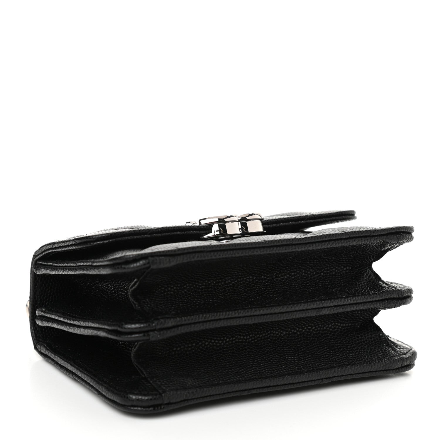 Chanel Caviar Quilted Pick Me Up Clutch With Chain Black 4 of 12