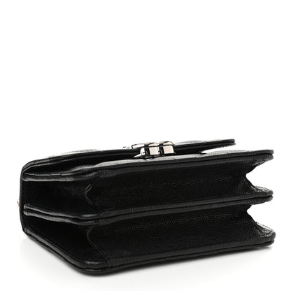 Chanel Caviar Quilted Pick Me Up Clutch With Chain Black 4 of 12