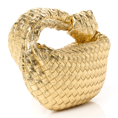 Bottega Veneta Metallic Nappa Intrecciato Mini Jodie Gold 3 of 11