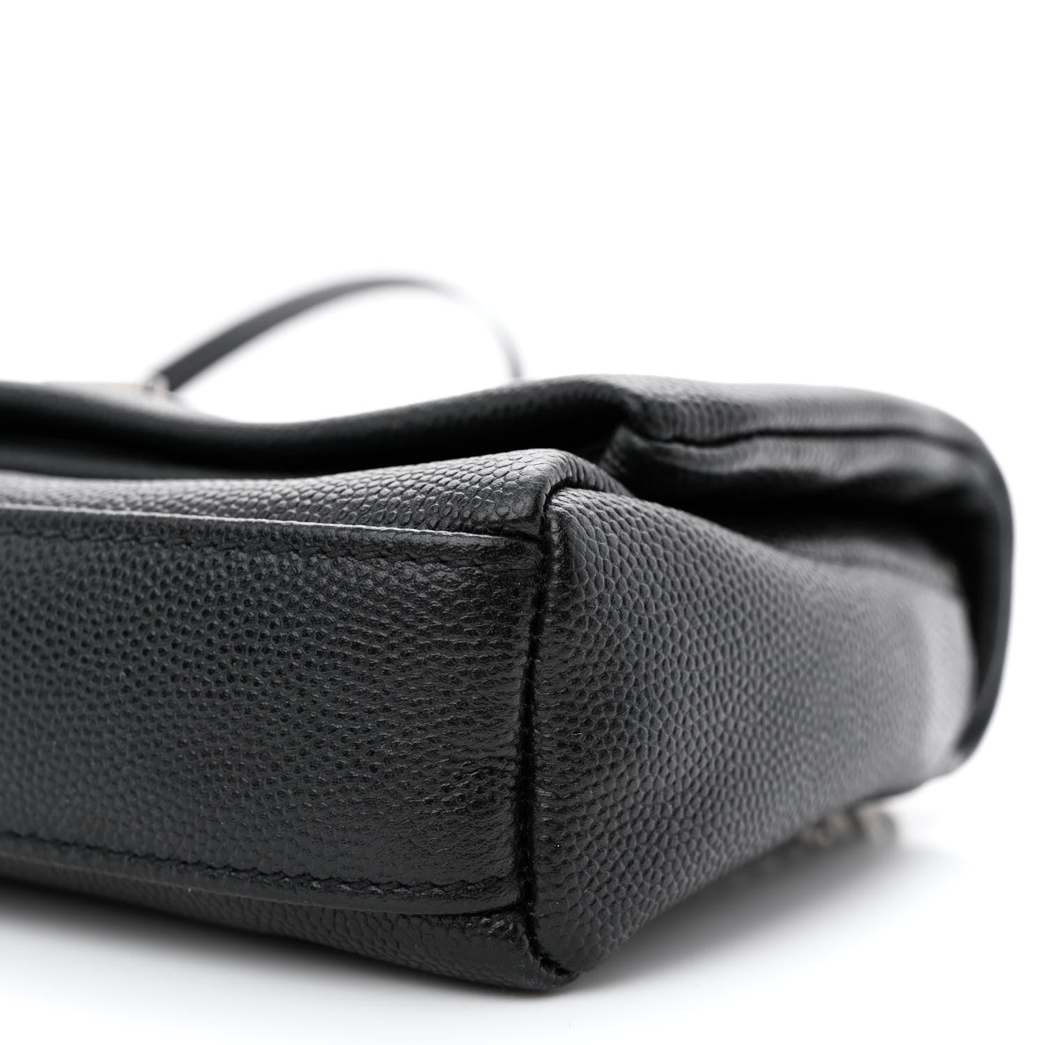 Saint Laurent Grain De Poudre Monogram Toy West Hollywood Fold-Over Bag Black 10 of 11