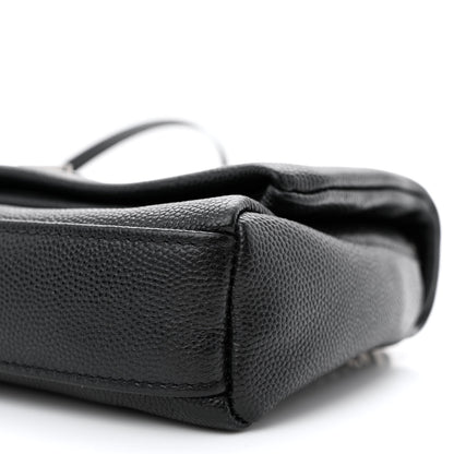 Saint Laurent Grain De Poudre Monogram Toy West Hollywood Fold-Over Bag Black 10 of 11