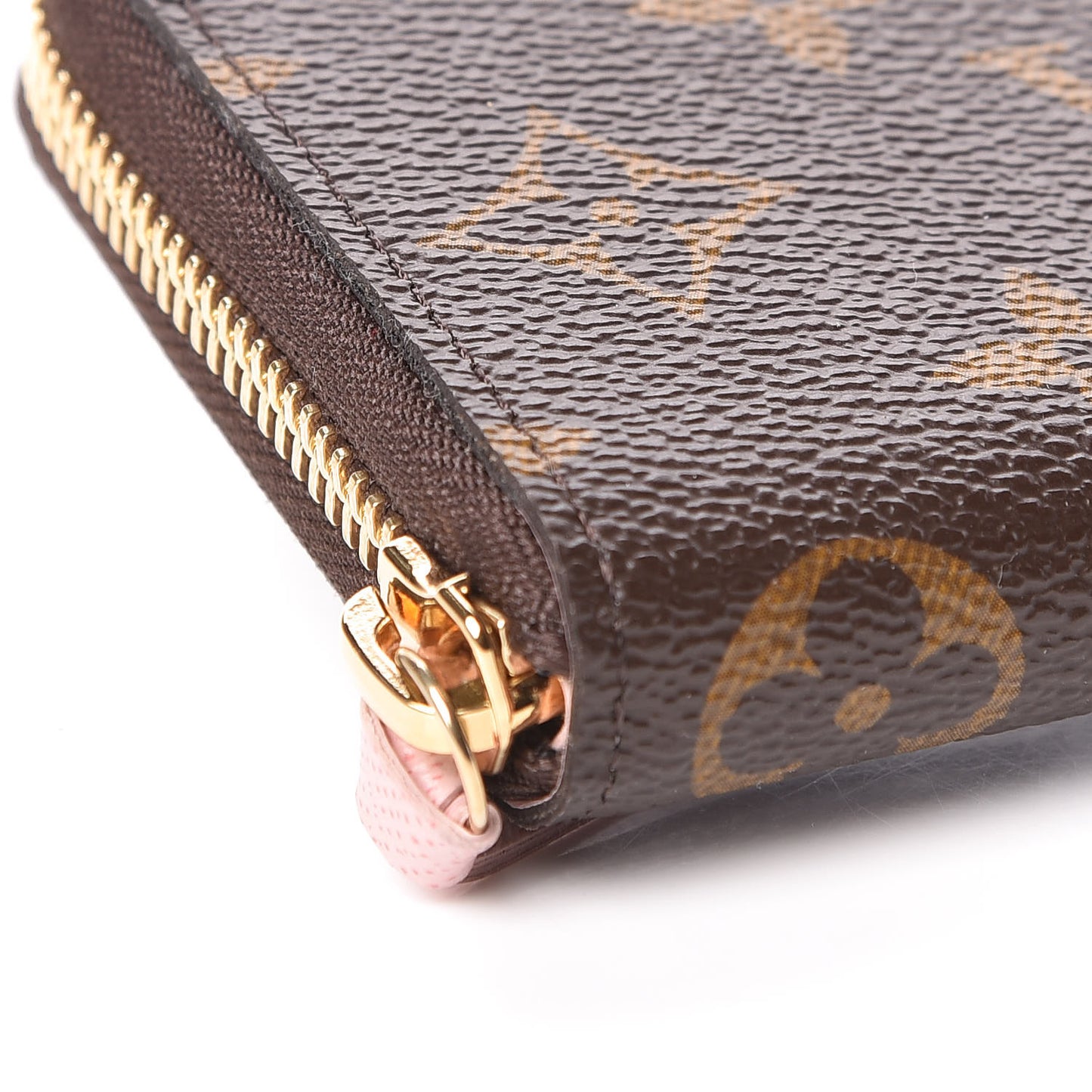 Monogram Clemence Wallet Rose Ballerine