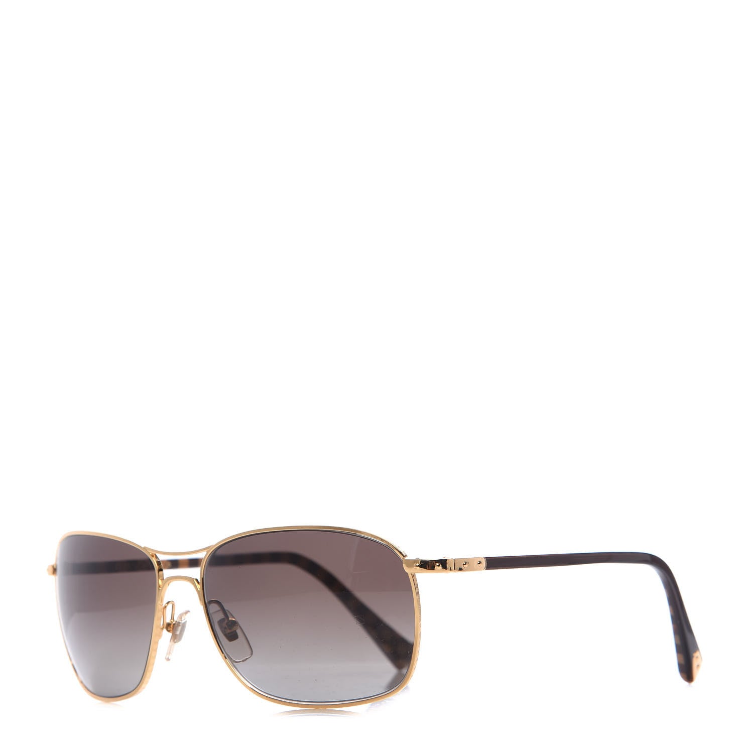 Louis Vuitton Metal Conspiration Pilote Aviator Sunglasses Z0251U Gold 1 of 8