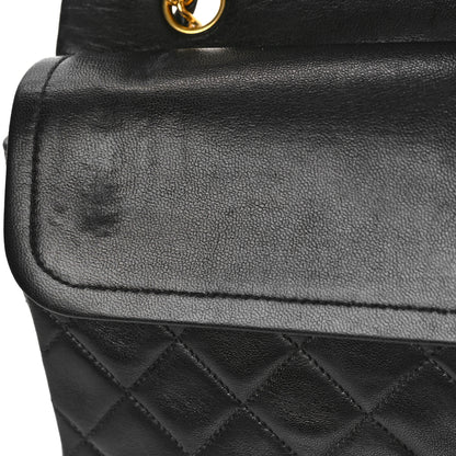 Chanel Lambskin Quilted Medium Double Flap Black 12 of 12