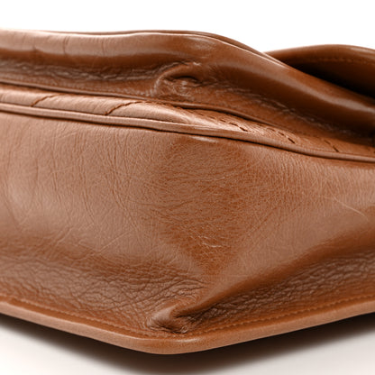 Saint Laurent Crinkled Calfskin Matelasse Monogram Medium Niki Chain Satchel Caramel 10 of 10