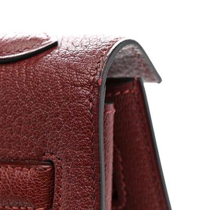 Hermes Chevre De Coromandel Kelly Sellier 32 Rouge H 12 of 17