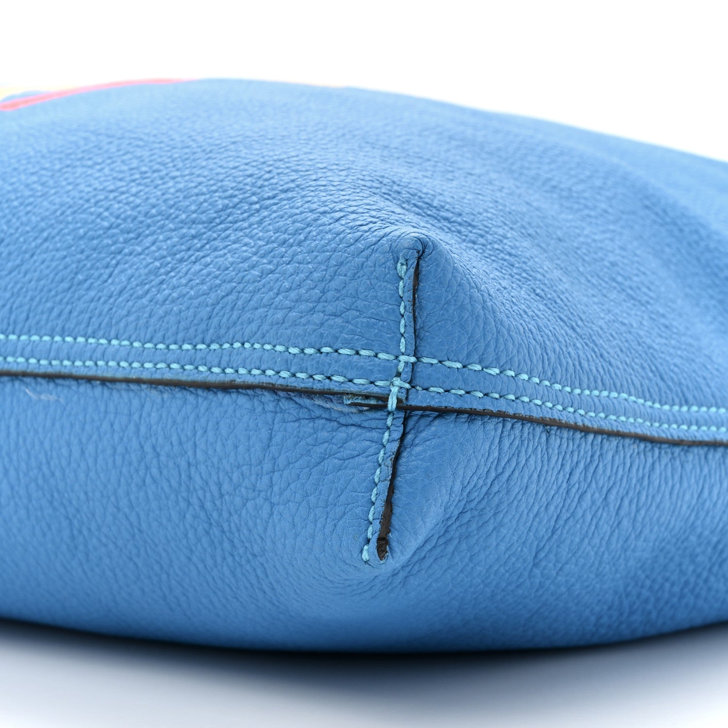 Gucci Calfskin Dans Le Vert Large Tote Blue Multicolor 11 of 12