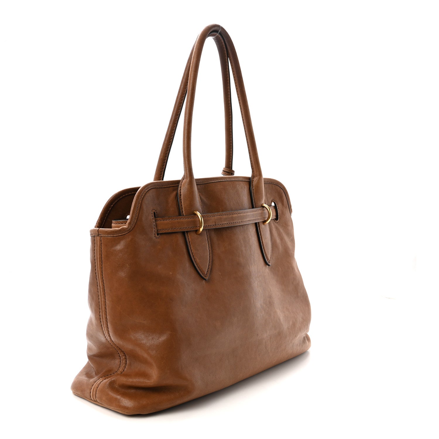 Miu Miu Nappa Aviator Medium Aventure Bag Rovere 1912105