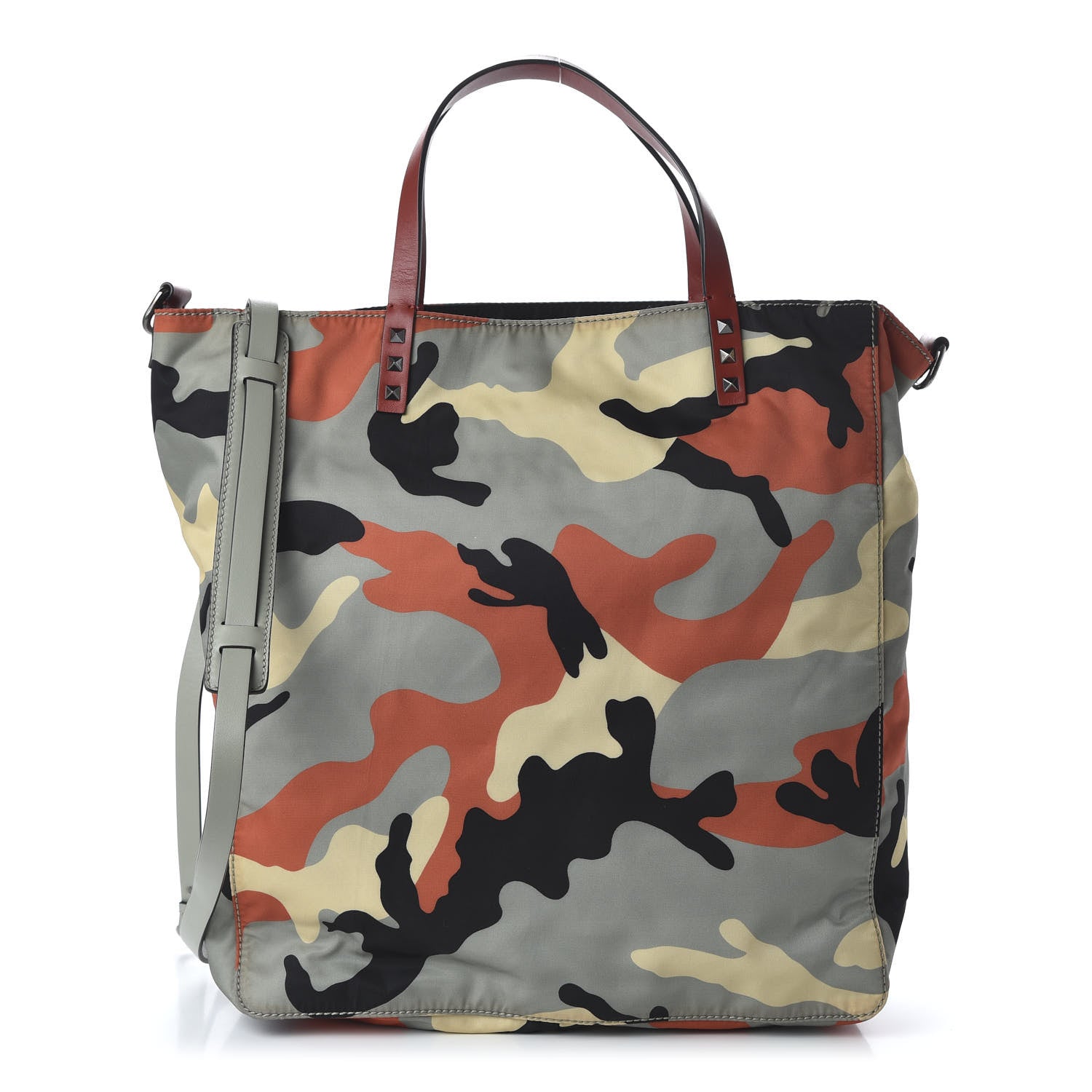 Valentino Garavani Nylon Camouflage Rockstud Tote Multicolor 1 of 9
