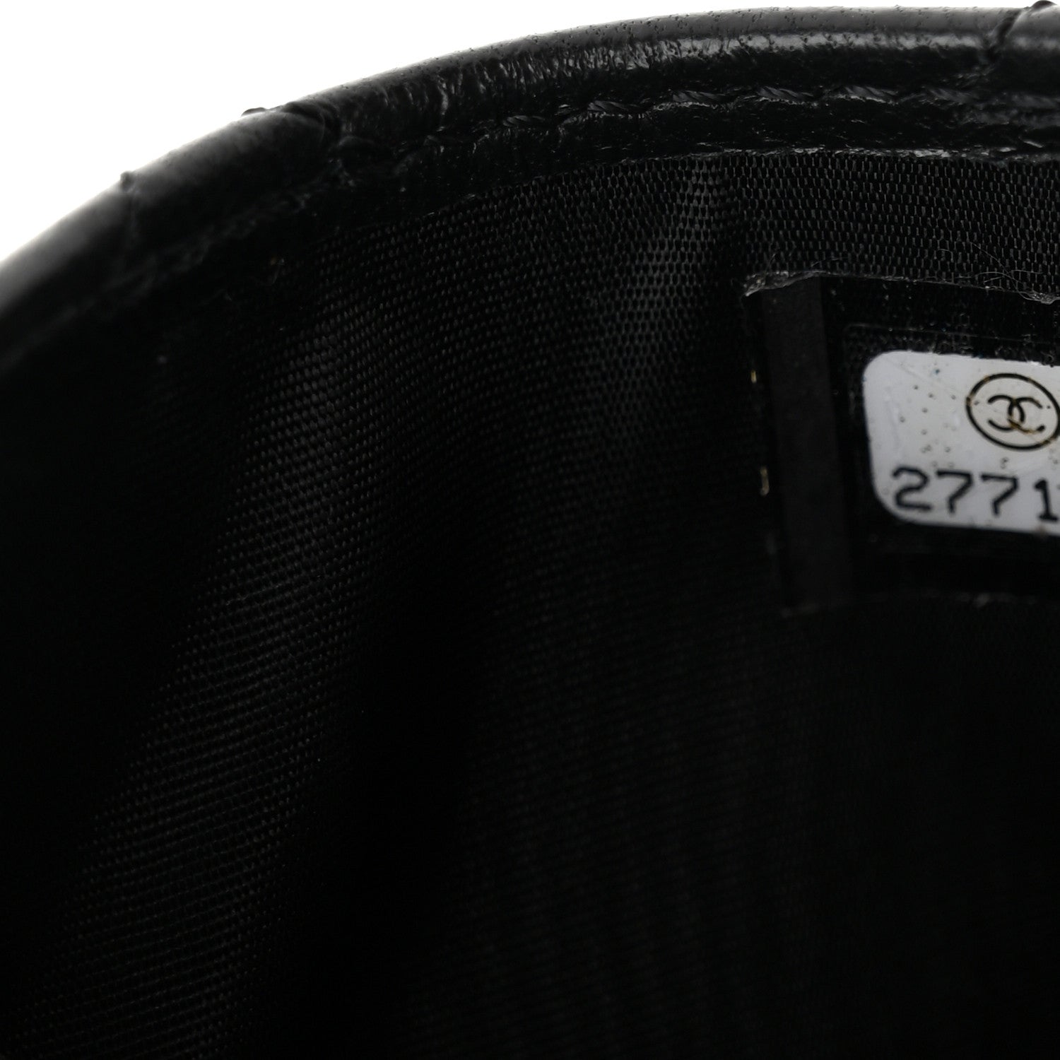 Chanel Lambskin Quilted Card Holder Black 7 of 9