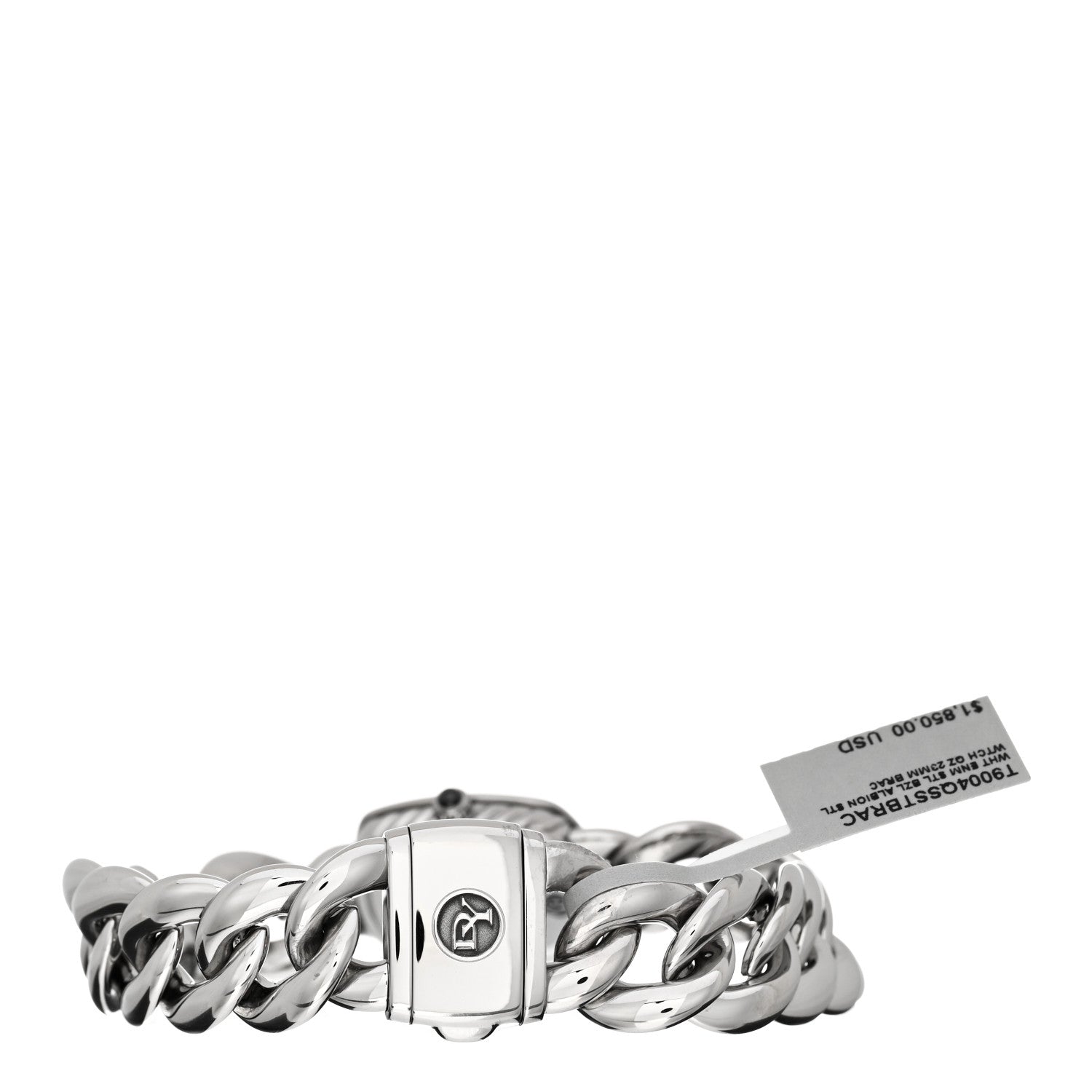 David Yurman Stainless Steel Diamond 23mm Albion Quartz Watch White 3 of 4