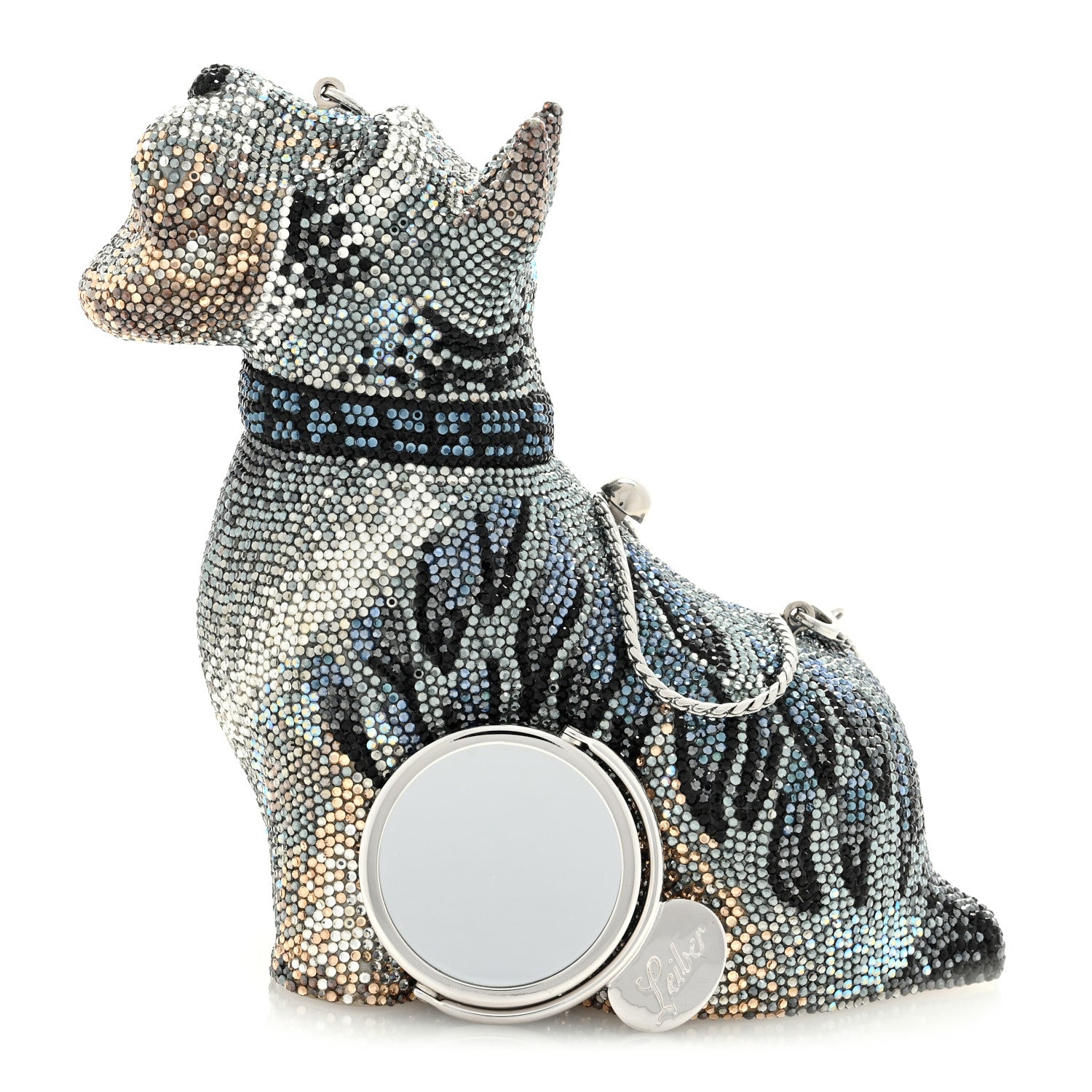 Judith Leiber Crystal Terrier Minaudiere Clutch 1 of 8