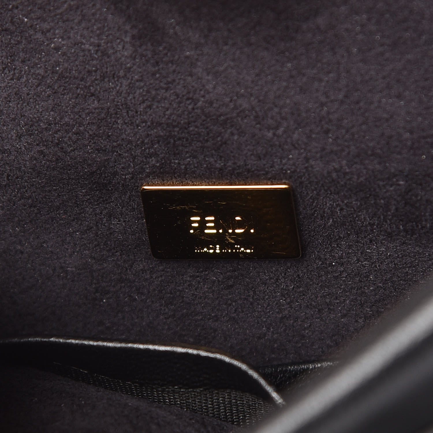 Fendi Nappa Micro Peekaboo Iconic Satchel Black 7 of 10