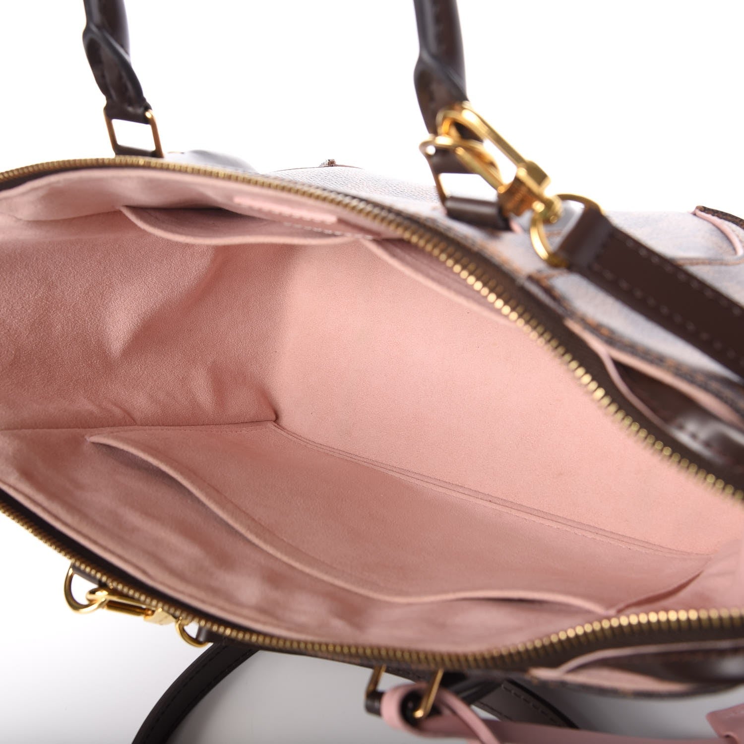 Louis Vuitton Damier Ebene Caissa Tote PM Rose Ballerine 5 of 7