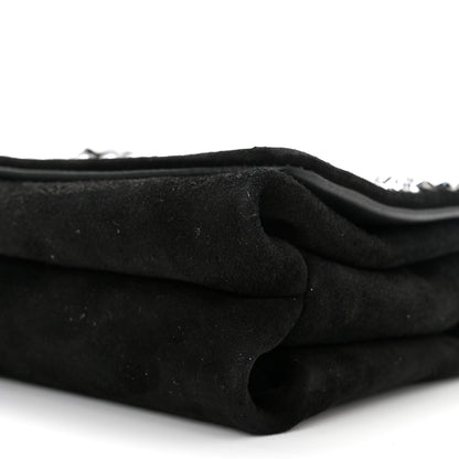 Versace Suede Crystal Medusa Sultan Evening Bag Black 10 of 10