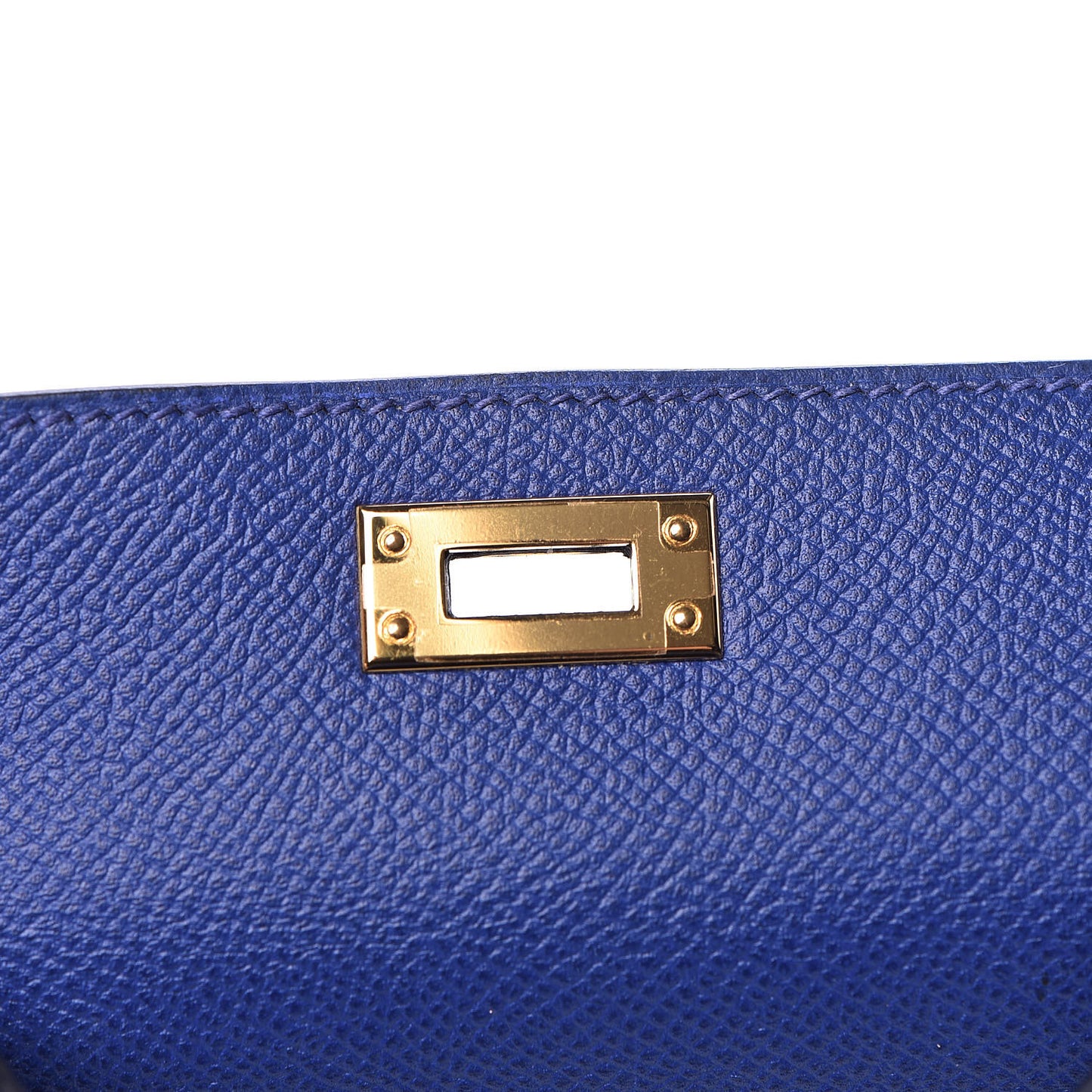 Epsom Mini Kelly Sellier 20 Bleu Electrique