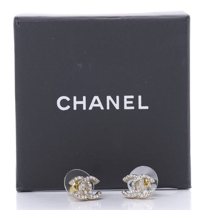 Chanel Pearl Crystal CC Earrings Gold 5 of 5