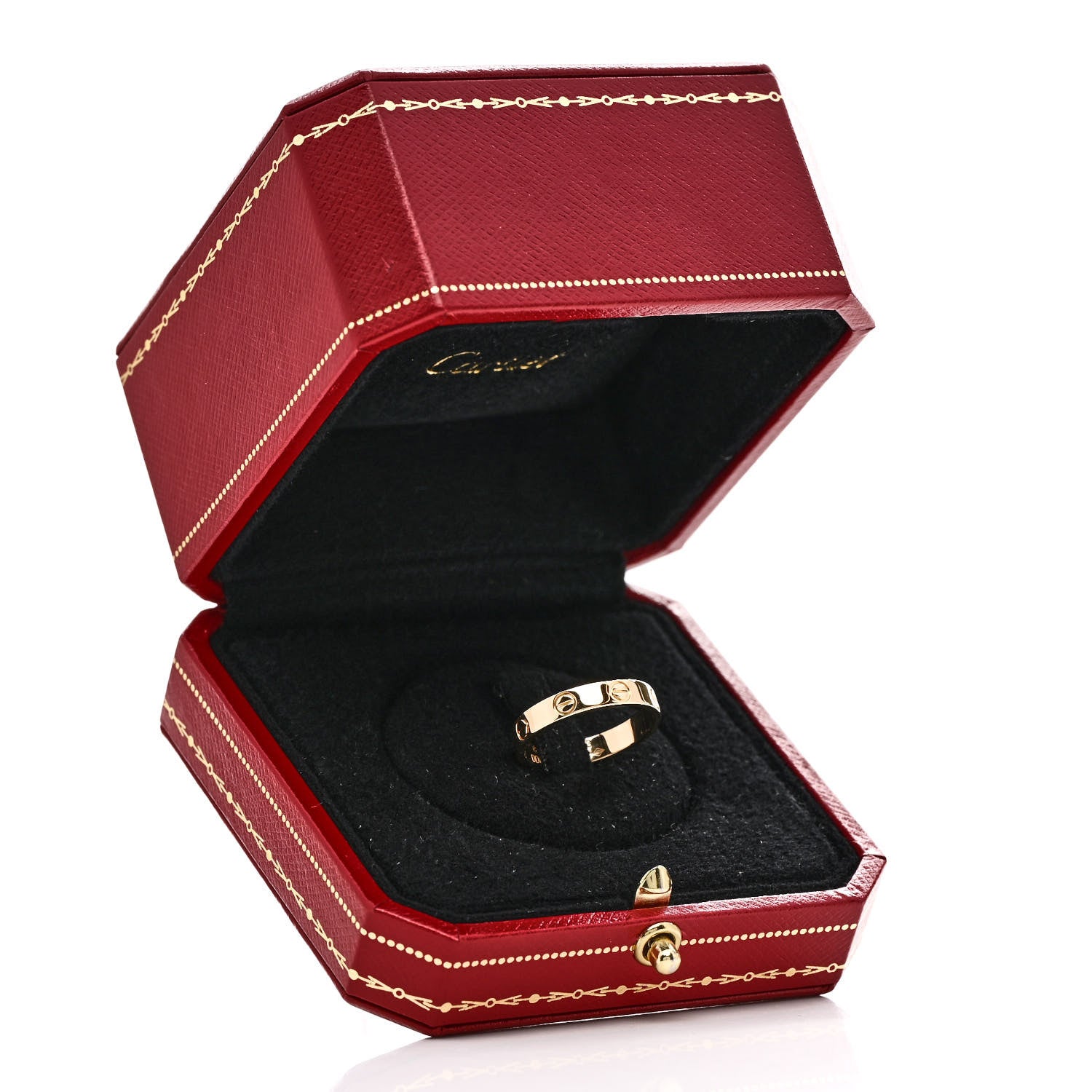 Cartier 18K Yellow Gold 3.5mm LOVE Wedding Band Ring 53 6.5 5 of 5