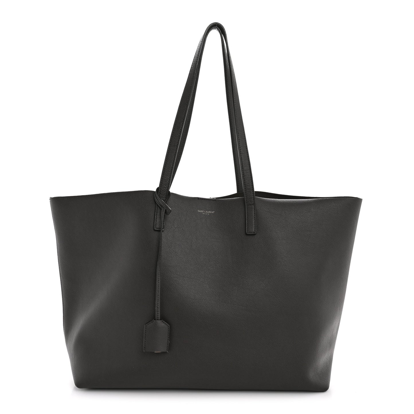 Calfskin Large Shopping Tote Asphalt