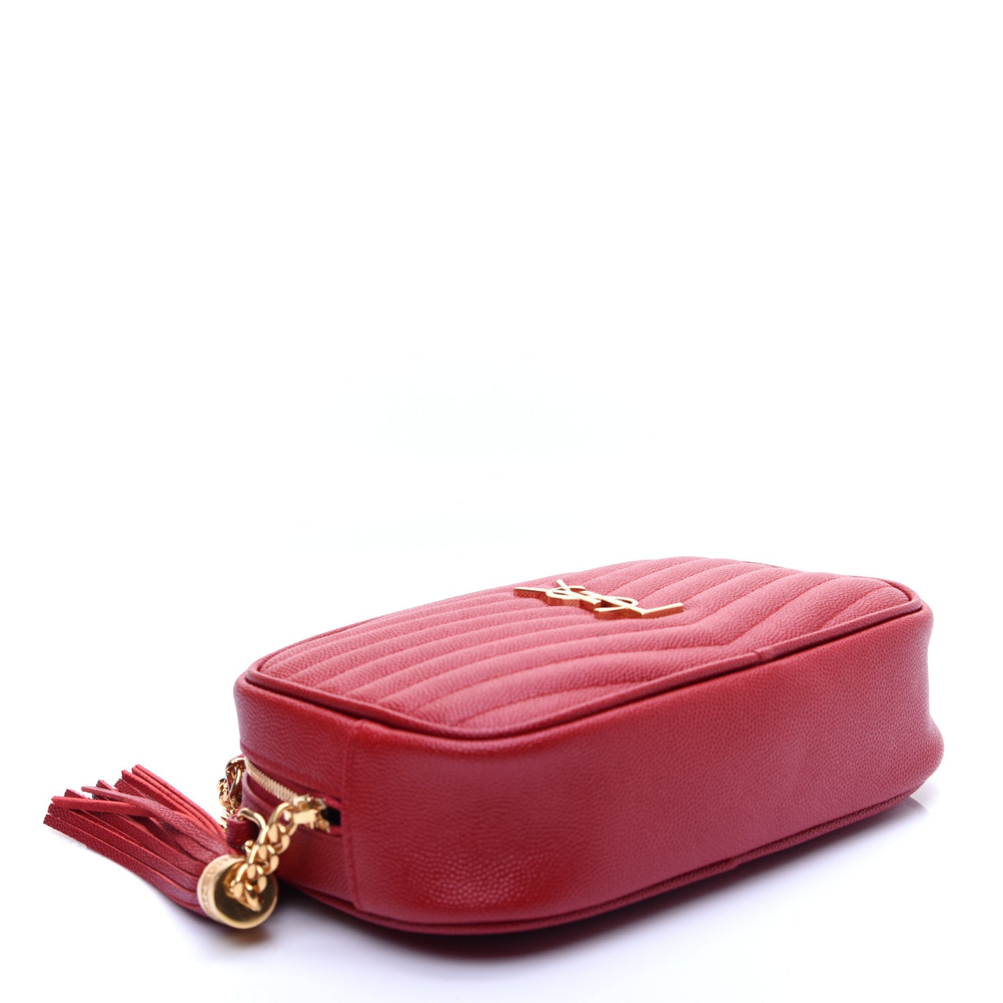 Grain De Poudre Matelasse Monogram Mini Lou Camera Bag Eros Red